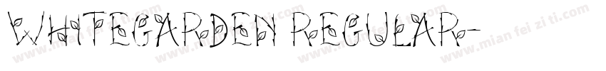 WhiteGarden Regular字体转换